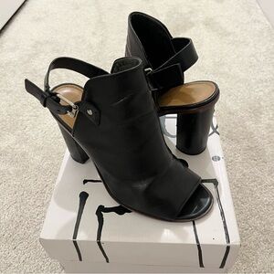 Dolce Vita Whittney Leather Peep-Toe Heels